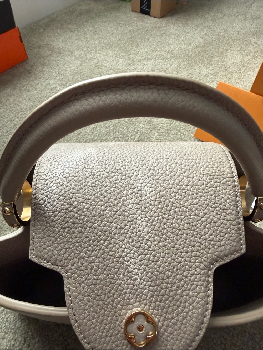 Louis Vuitton Pink Taupe Capucines Shoulder bag - Picture 8 of 16